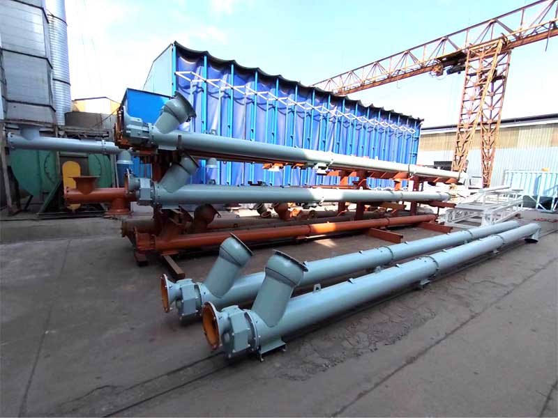 粉體輸送設備制造廠家，建筑設備使用的螺旋輸送機